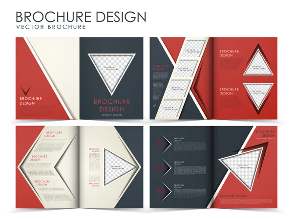 Vector Broschüre Layout Design-Vorlage — Stockvektor