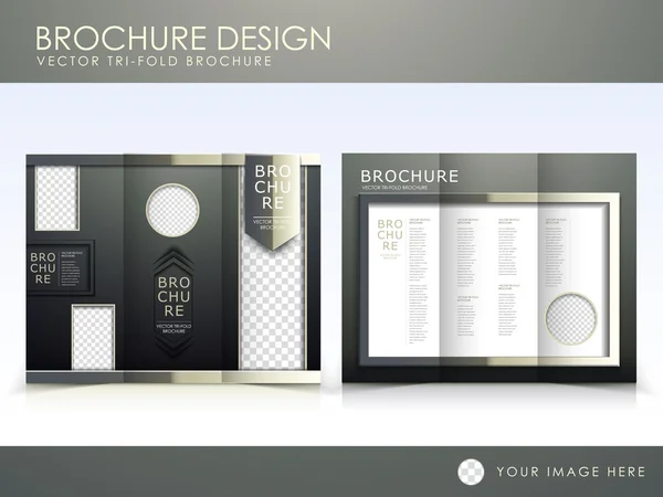 Vector brochure layout design template — Stock Vector