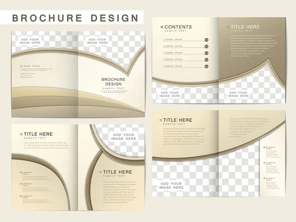 Vector brochure layout design template — Stock Vector