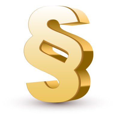 Altın paragraf simgesi