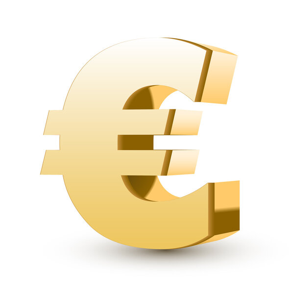 golden euro symbol