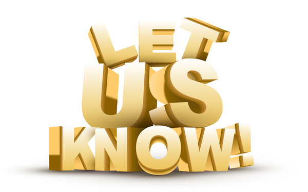 The 3d words Let Us Know