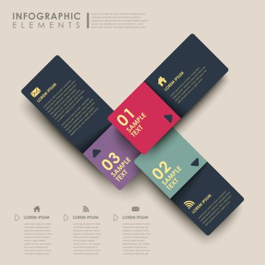soyut afiş infographics