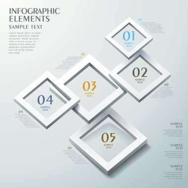 soyut çerçeve seçeneği infographics