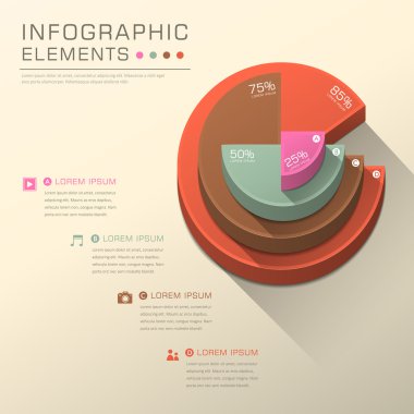 soyut pasta grafiği infographics