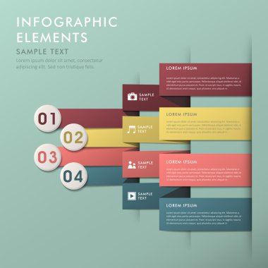 soyut origami grafik infographics