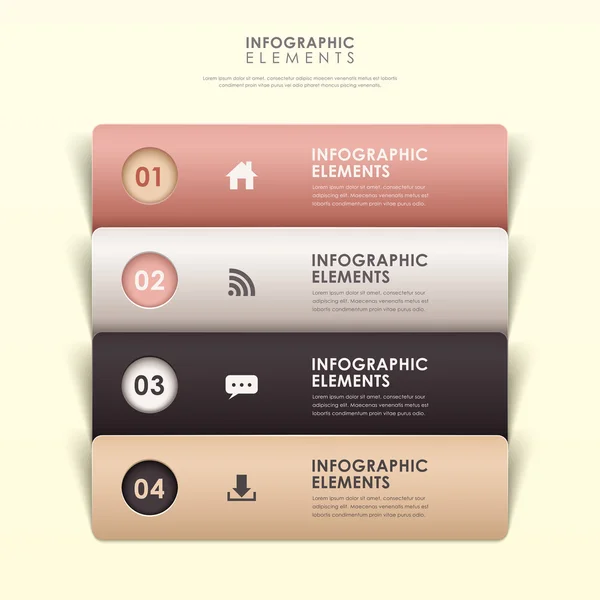 Abstracte banner infographics — Stockvector