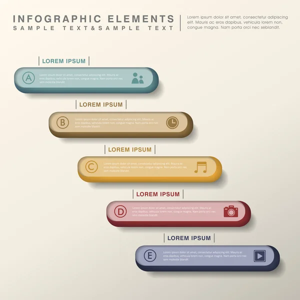 Αφηρημένη banner infographics — Διανυσματικό Αρχείο