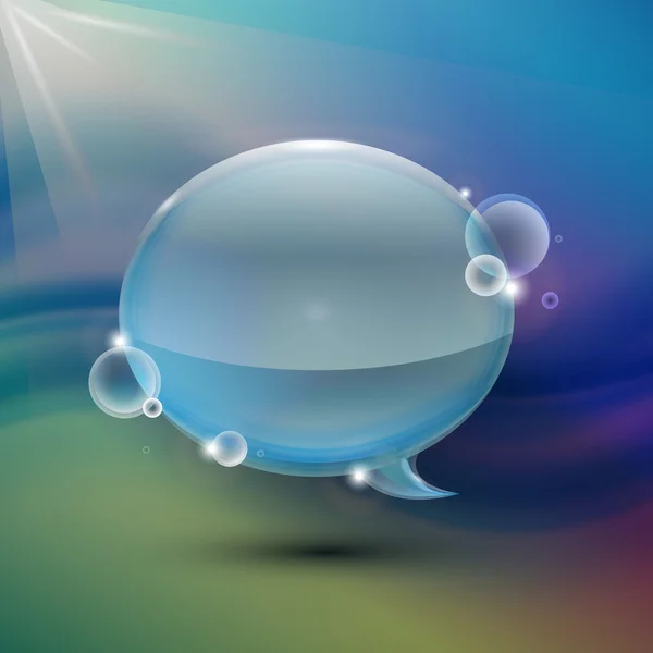 Conception abstraite de bulle de parole — Image vectorielle