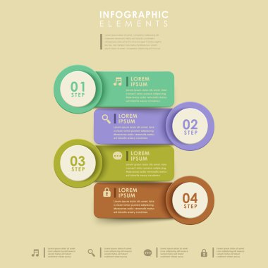 soyut afiş infographics
