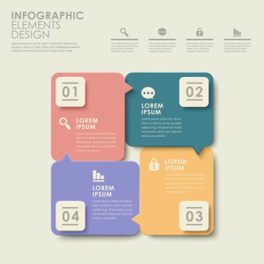 soyut renkli seçeneği infographics
