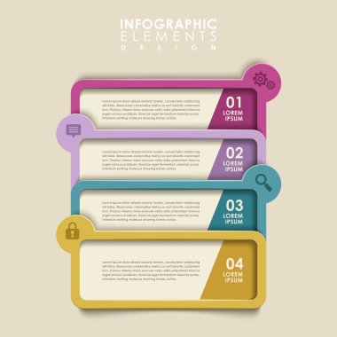 soyut afiş infographics