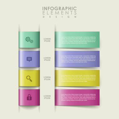 soyut afiş infographics