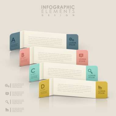 soyut afiş infographics