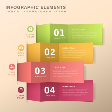 soyut afiş infographics
