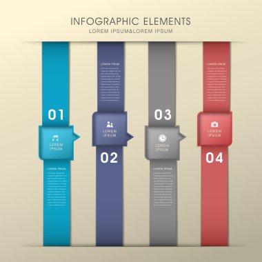 soyut afiş infographics