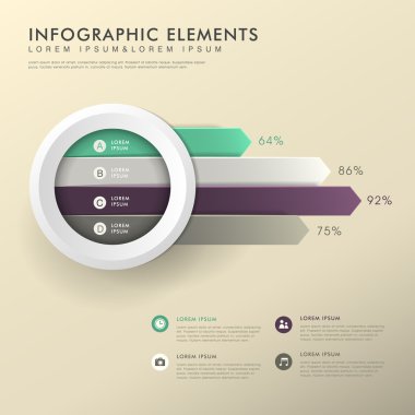 soyut çubuk grafik infographics