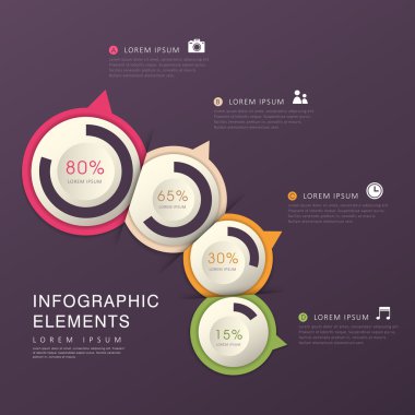 soyut pasta grafiği infographics