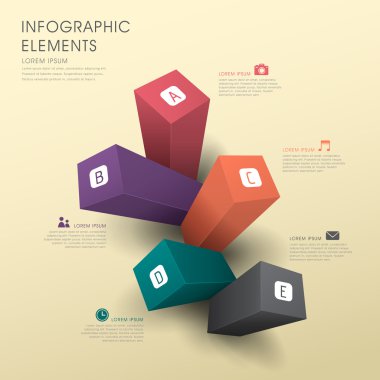 soyut çubuk grafik infographics