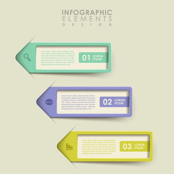 Abstrakti bannerin infografia — vektorikuva