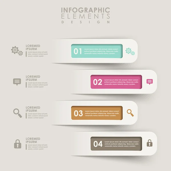 Soyut afiş infographics — Stok Vektör