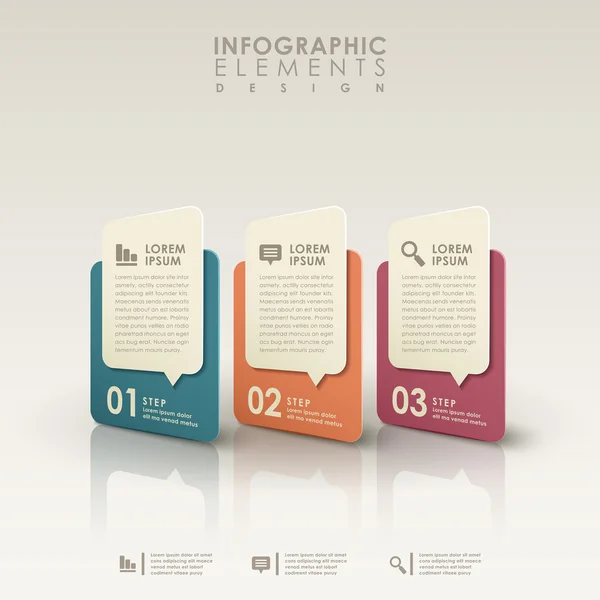 Abstracte banner infographics — Stockvector