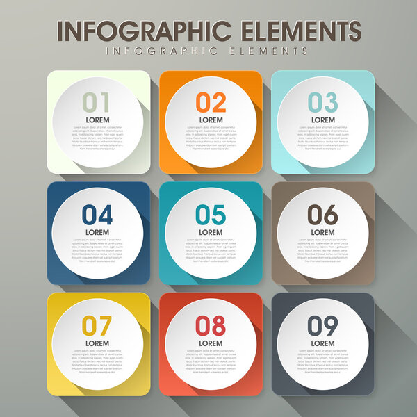 abstract option infographics