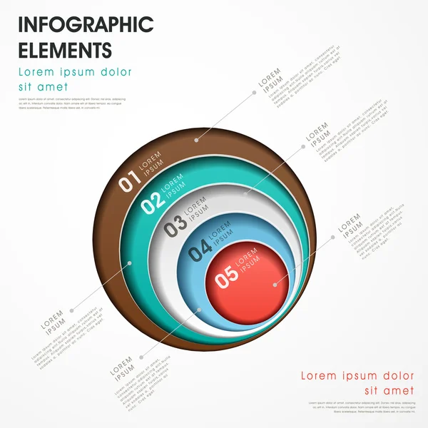 Abstrakt cirkel infographics — Stock vektor