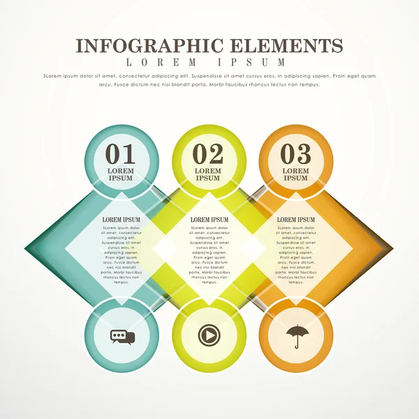 Infographie d'option abstraite — Image vectorielle