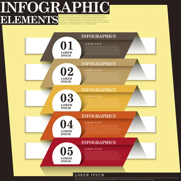 Abstraktní nápisu infografika — Stockový vektor