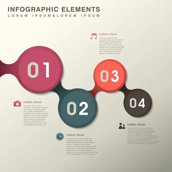 Abstrakt alternativet infographics — Stock vektor