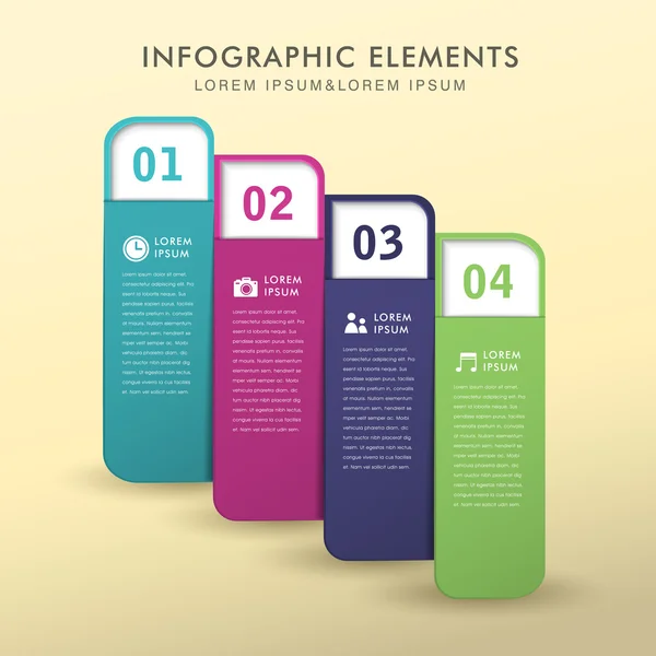 Abstracte banner infographics — Stockvector