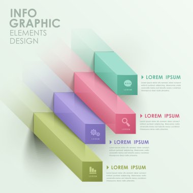 soyut çubuk grafik infographics