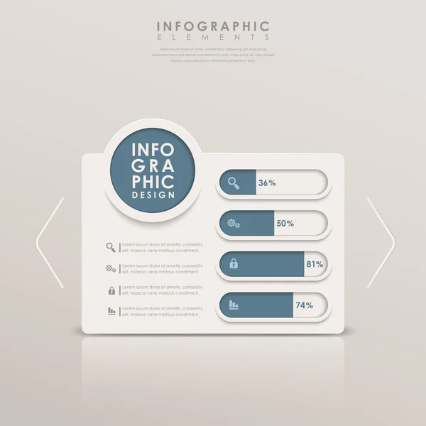 Abstract bar chart infographics — Stock Vector