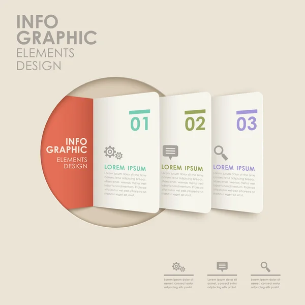 Abstracte origami infographics — Stockvector