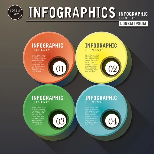 Infografías de opción abstracta — Vector de stock