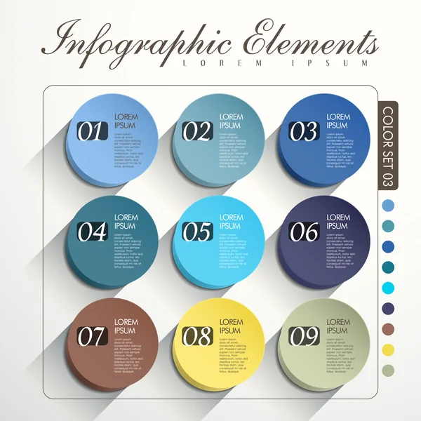 Infographie d'option abstraite — Image vectorielle