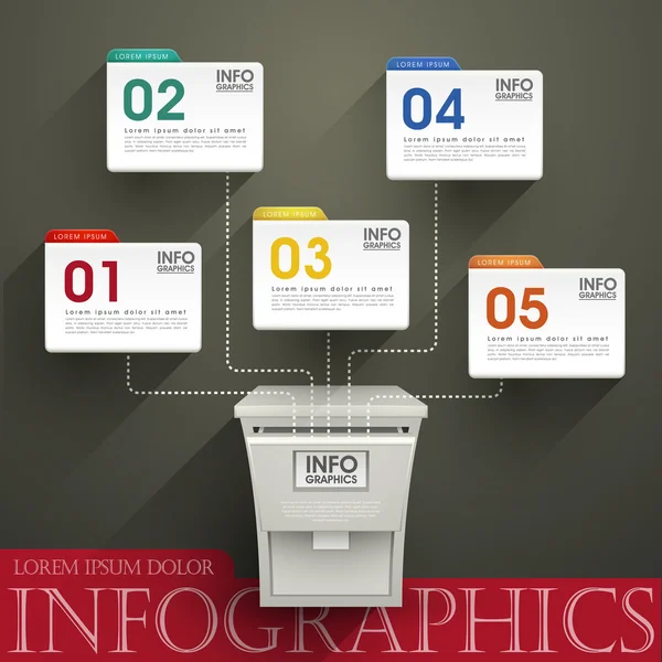 Abstract option infographics — Stock Vector