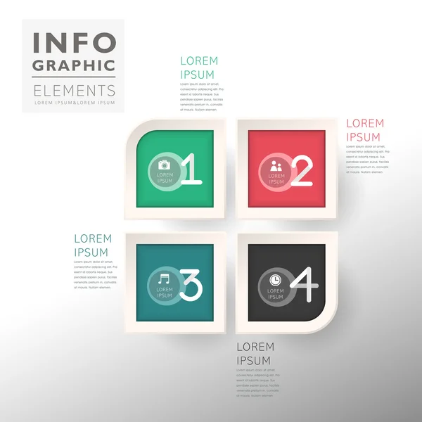 Abstracte optie infographics — Stockvector