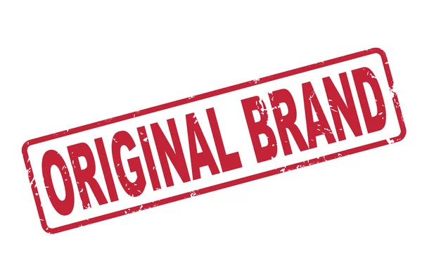 Marke Originalmarke mit rotem Text auf weißem Hintergrund — Stockvektor
