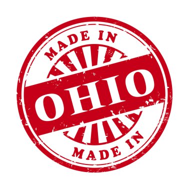 Ohio grunge lastik damga yapılmış 