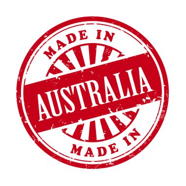 Avustralya grunge lastik damga yapılmış 