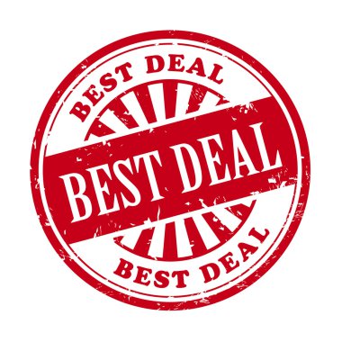 En iyi anlaşma grunge lastik damgası 