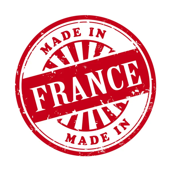 Made in France grunge rubber stamp — Stock Vector