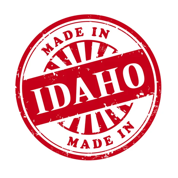 Hergestellt in idaho Grunge Gummistempel — Stockvektor