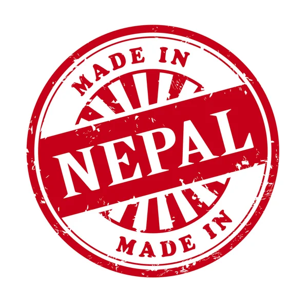 I nepal grunge gummistämpel — Stock vektor