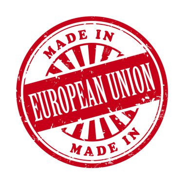 Avrupa Birliği grunge lastik damga yapılmış 