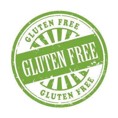 gluten free grunge lastik damgası 
