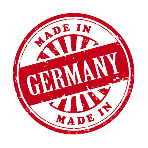 Made in Germany Grunge Rubber Stempel — Stockvektor