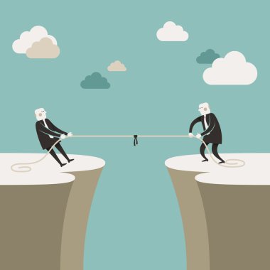 iş yarış düz tasarım illüstrasyon kavramı